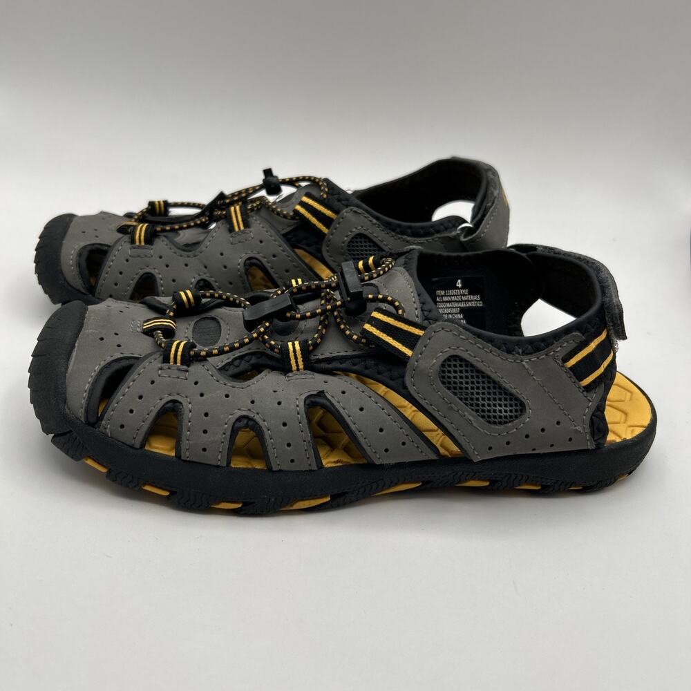 KHOMBU‎ Youth Size 4 Kyle Sandals Gray Outdoor Shoes Boy's Water Hiking Kids